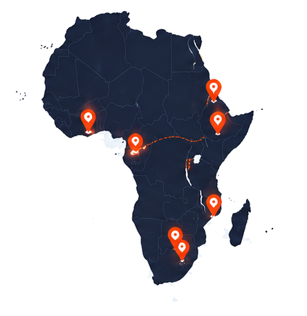 HostPido African presence map